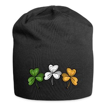 KLEEBLATT IRISCHE FLAGGE - Jersey-Beanie - Schwarz - Vorne