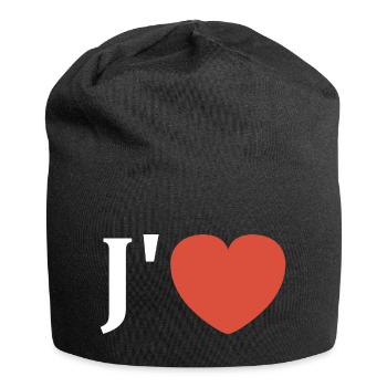 J'aime - Bonnet en jersey - noir - Devant