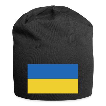 ukraine flag - Jersey Beanie - black - Front