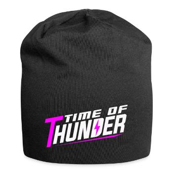 PINK POWER - Jersey-Beanie - Schwarz - Vorne