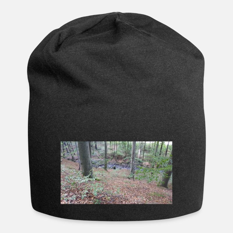 Nature 3 - Jersey Beanie - black