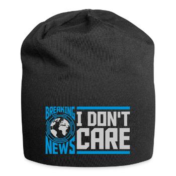 Les dernières nouvelles s’en fichent - Bonnet en jersey - noir - Devant