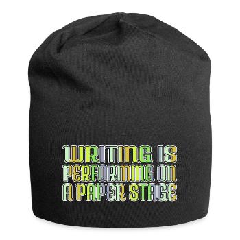 editor birthday present christmas present idea - Jersey Beanie - black - Front