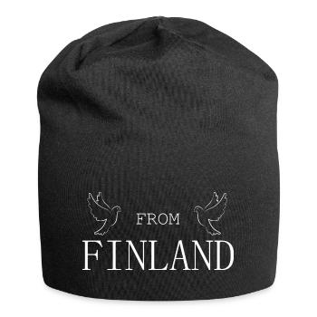 From Finland Krieg Taube - Jersey-Beanie - Schwarz - Vorne