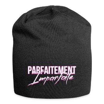 Femme parfaitement imparfaite Idée cadeau original - Bonnet en jersey - noir - Devant