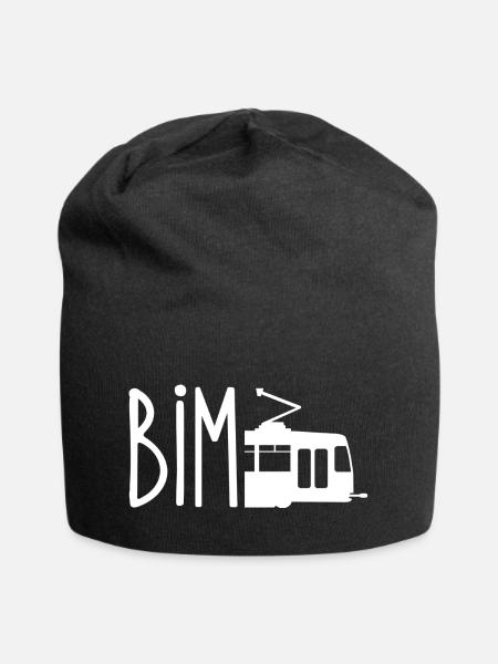 Bim / Wienerisch Straßenbahn - T-Shirt - Jersey-Beanie - Schwarz