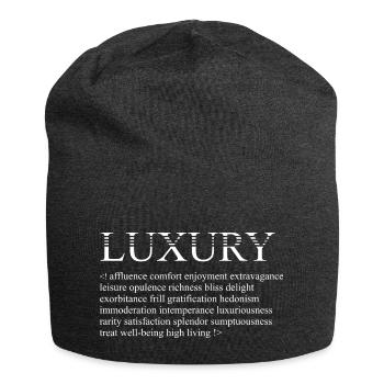 LUXE - Exemples - Série Lignes - Bonnet en jersey - charbon - Devant
