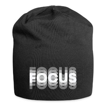 FOCUS SHADOW - Jersey Beanie - black - Front