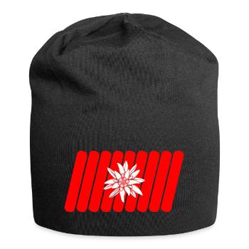 Swiss flag - Jersey Beanie - black - Front
