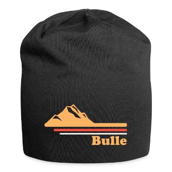 Bulle Stadt Schweiz - Jersey-Beanie - Schwarz - Vorne