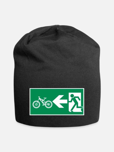Fahrradfahren Notausgang Rennrad Mountainbike - Jersey-Beanie - Schwarz