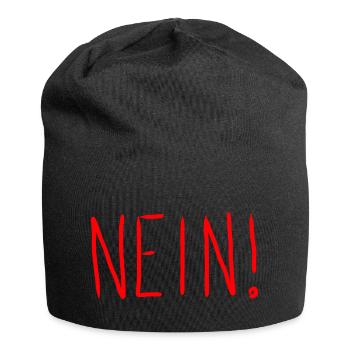 Nein! - Jersey-Beanie - Schwarz - Vorne