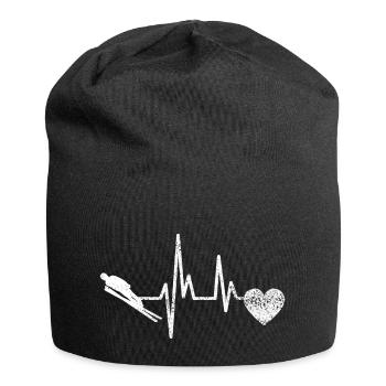 Ski jumpers Ski winter sports Ski jumping Ski flying - Jersey Beanie - black - Front