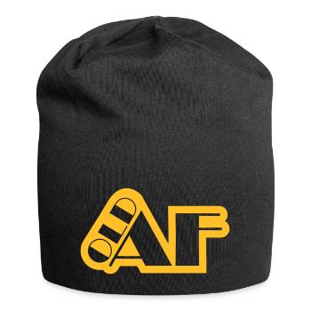 old AF Text Logo - Jersey Beanie - black - Front