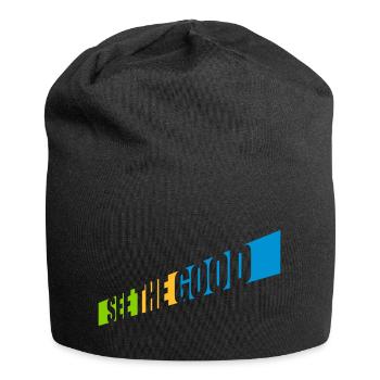 see the good Zitat - Jersey-Beanie - Schwarz - Vorne