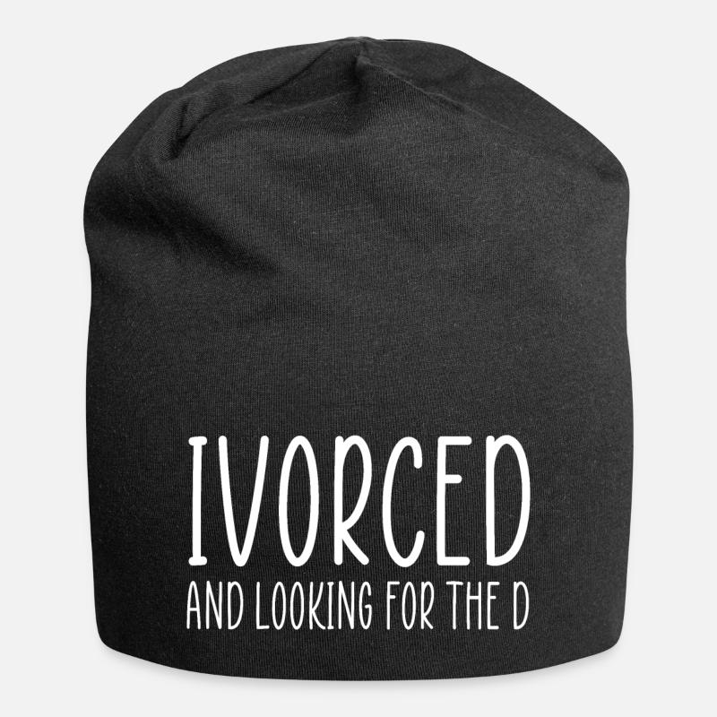 citation drôle divorcée - Bonnet en jersey - noir