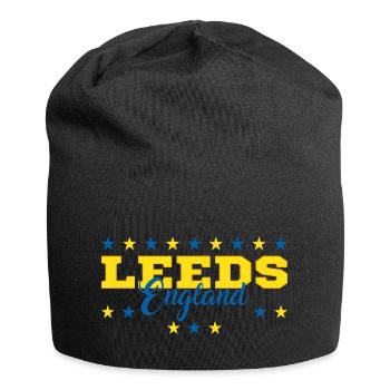Leeds - Jersey-Beanie - Schwarz - Vorne
