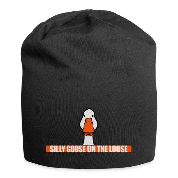 goose on the loose - Jersey Beanie - black - Front