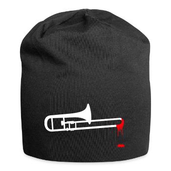 Posaune Posaunist Blasorchester Blasmusik - Jersey-Beanie - Schwarz - Vorne