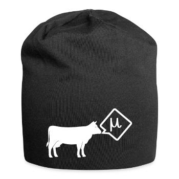 Scientific cow goes mu - Jersey Beanie - black - Front