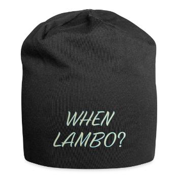 WHEN LAMBO IGLOO - Jersey Beanie - black - Front