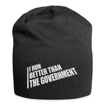 mieux fonctionner que le gouvernement - Bonnet en jersey - noir - Devant