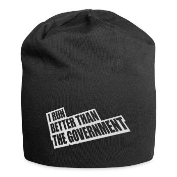 mieux fonctionner que le gouvernement - Bonnet en jersey - noir - Devant