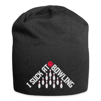 Je suis nul au bowling - Bonnet en jersey - noir - Devant