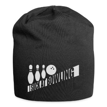 Je suis nul au bowling - Bonnet en jersey - noir - Devant