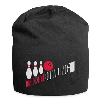 Je suis nul au bowling - Bonnet en jersey - noir - Devant