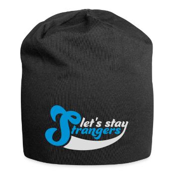 Citation Restons Strangers - Bonnet en jersey - noir - Devant