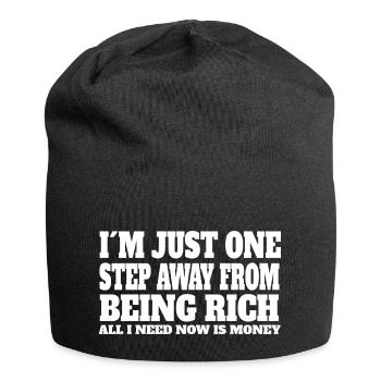 funny sayings funny saying gift funny - Jersey Beanie - black - Front