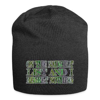 Dinosaurs Animal Dino Dinosaur Lover - Jersey Beanie - charcoal grey - Front
