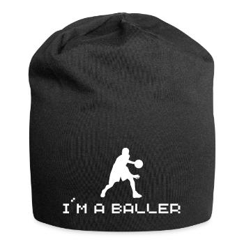 I m a Baller - Jersey-Beanie - Schwarz - Vorne