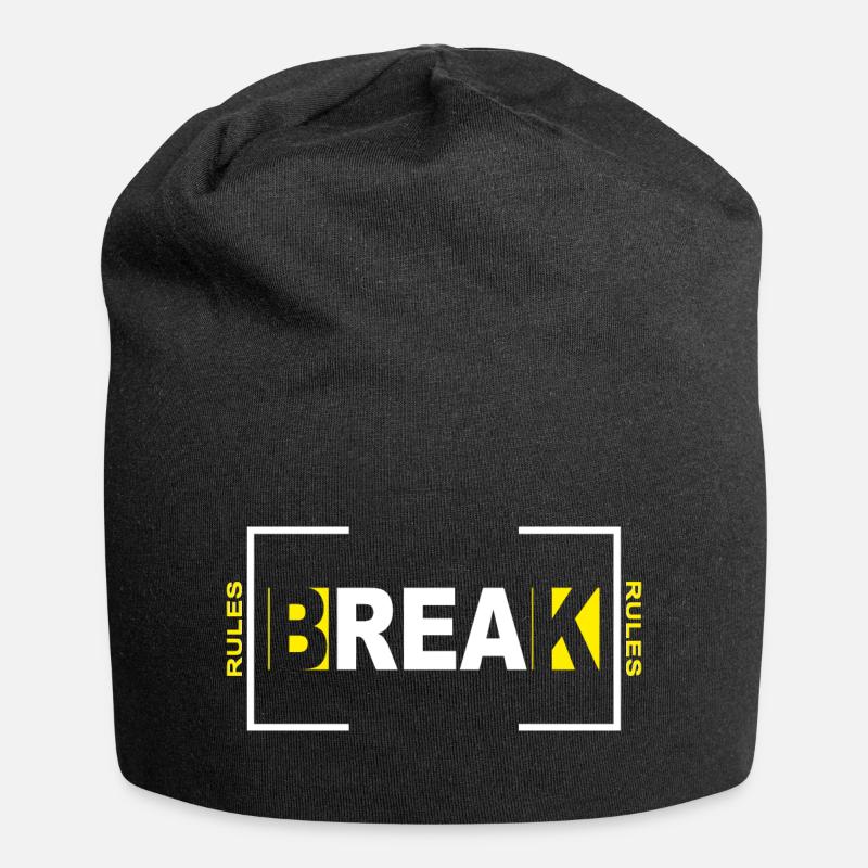 Break rules - Jersey Beanie - black