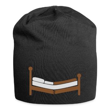 Logo clipart de lit brisé - Bonnet en jersey - noir - Devant