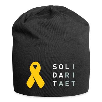 Solidarität Soldat - Jersey-Beanie - Schwarz - Vorne