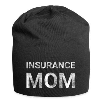Versicherung Mama - Jersey-Beanie - Schwarz - Vorne