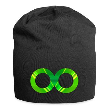 Acht Unendlichkeit 7 - Jersey-Beanie - Schwarz - Vorne