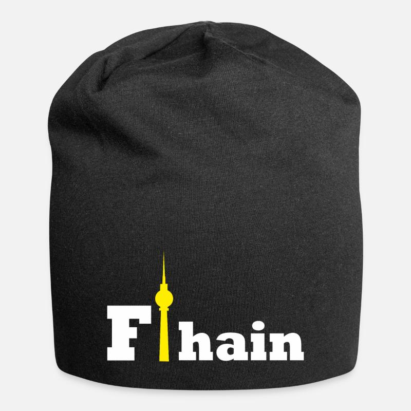 F-Hain Ost Berlin - Jersey-Beanie - Schwarz