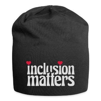 L’inclusion compte Citation du logo - Bonnet en jersey - noir - Devant