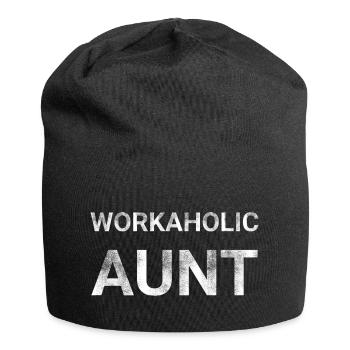 Workaholic Aunt - Jersey Beanie - black - Front