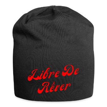 Libre de rêver - Bonnet en jersey - noir - Devant
