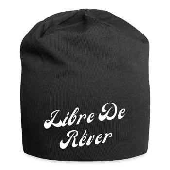 Libre de rêver - Bonnet en jersey - noir - Devant