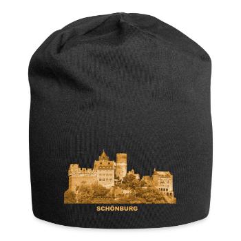 Schönburg Oberwesel Rhénanie-Palatinat - Bonnet en jersey - noir - Devant
