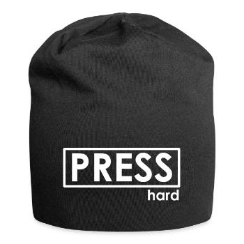 PRESS hard - Jersey-Beanie - Schwarz - Vorne