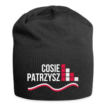 Polen Polska polnisch polnischer Spruch Was guckst - Jersey-Beanie - Schwarz - Vorne