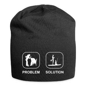 Stand-up paddleboarding Stand Up Paddling Stand-up paddlers - Jersey Beanie - black - Front