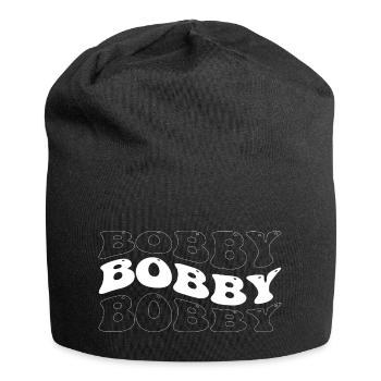 Drôle Bobby Groovy 4 Hommes Femmes Cool Bobby Tie Dye - Bonnet en jersey - noir - Devant
