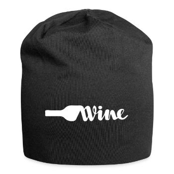 Bière Vin Whisky Schnaps Alcool - Bonnet en jersey - noir - Devant